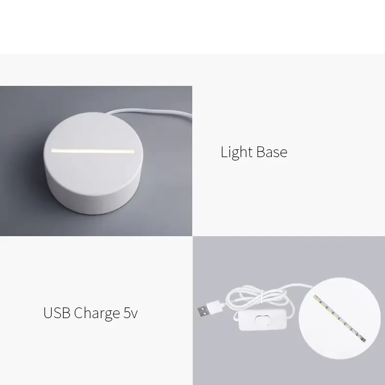 3d Acrylic Night Light Lamp