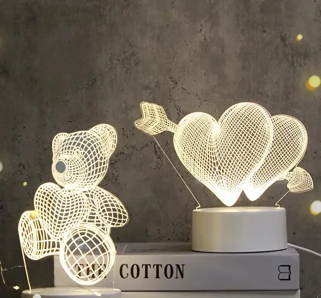 3d Acrylic Night Light Lamp