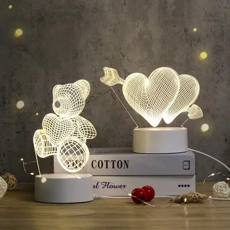 3d Acrylic Night Light Lamp