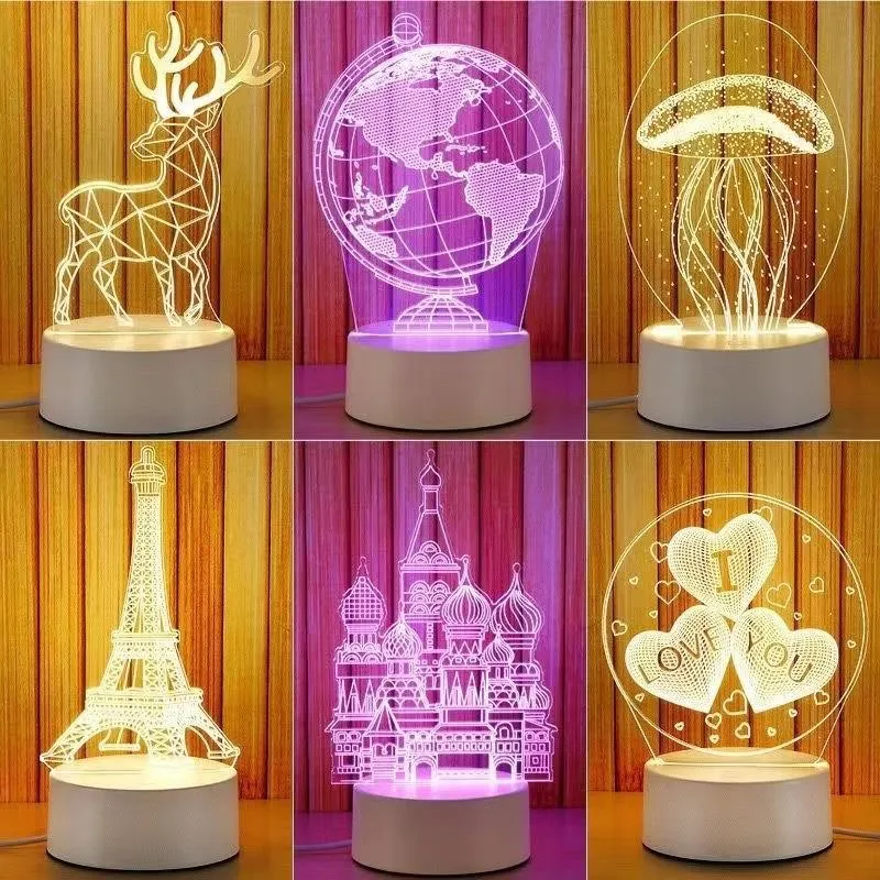 3d Acrylic Night Light Lamp