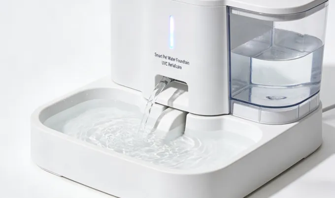 Smart Pet Water Fountain with UVC Sterilization for a US Brand