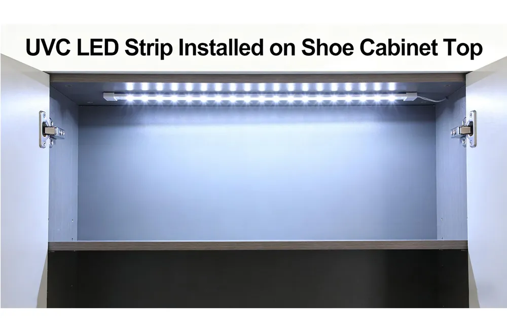 UVC LED Light Strips – 360° Disinfection for Wardrobes, Shoe Cabinets & Enclosed Spaces