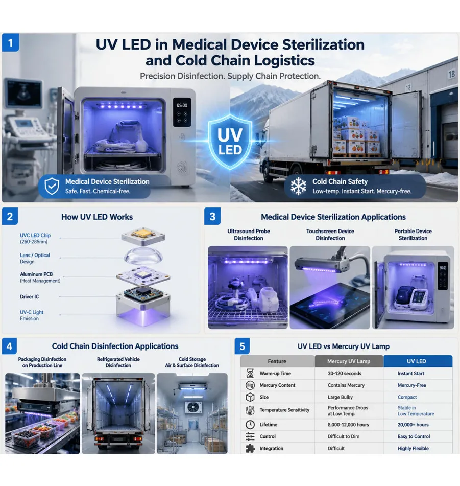 How to Use UV LED for Medical & Cold Chain Sterilization